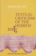 Book cover for Textual Criticism of the Hebrew Bible