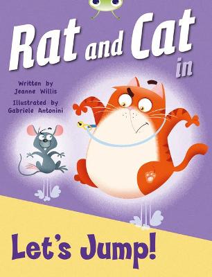 Cover of Bug Club Guided Fiction Reception Red C Rat and Cat in Let's Jump