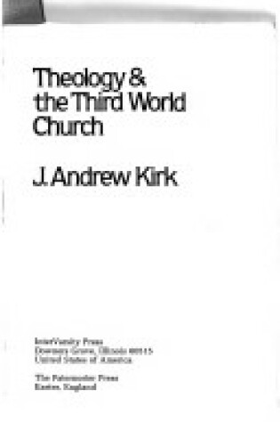 Cover of Theology & the Third World Church