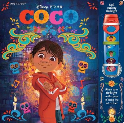 Book cover for Disney Coco Glow Flashlight Adventure Bk