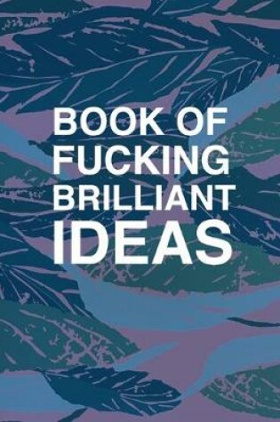 Cover of Book of fucking brilliant ideas lean canvas - Entrepreneur Product Manager notebook