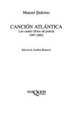 Cover of Cancion Atlantica