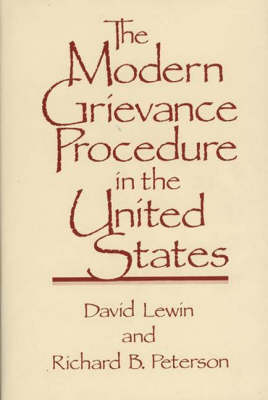 Book cover for The Modern Grievance Procedure in the United States