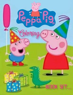 Book cover for Peppa Pig Coloring Book Set