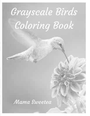 Book cover for Grayscale Birds Coloring Book