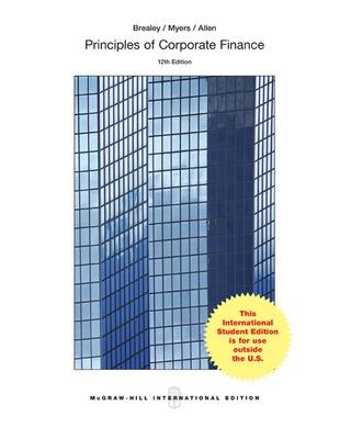 Book cover for ISE Principles of Corporate Finance