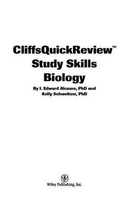 Book cover for Cliffsquickreview Study Skills Biology