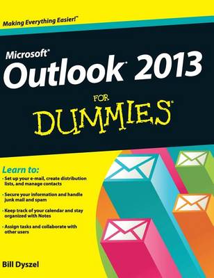 Cover of Outlook 2013 for Dummies