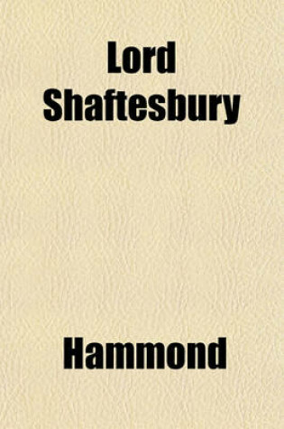 Cover of Lord Shaftesbury