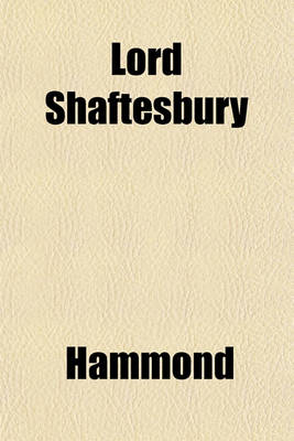 Book cover for Lord Shaftesbury