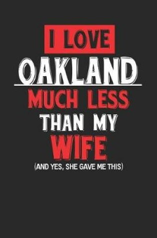 Cover of I Love Oakland Much Less Than My Wife (and Yes, She Gave Me This)