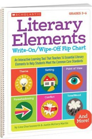 Cover of Literary Elements Write-On/Wipe-Off Flip Chart, Grades 3-6