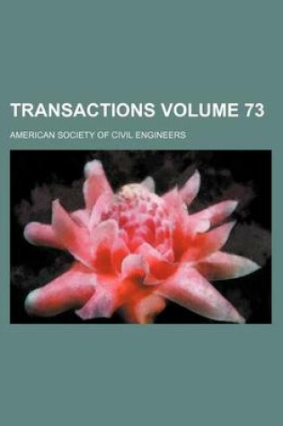 Cover of Transactions Volume 73