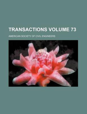 Book cover for Transactions Volume 73