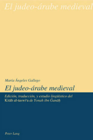 Cover of El Judeo-Arabe Medieval