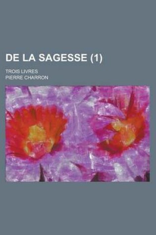 Cover of de La Sagesse (1)