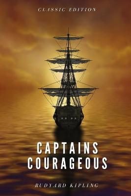 Book cover for Captains Courageous by Rudyard Kipling
