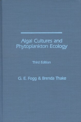 Cover of Algal Cultures, 3rd Edition