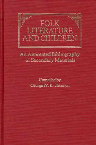 Cover of Folk Literature and Children