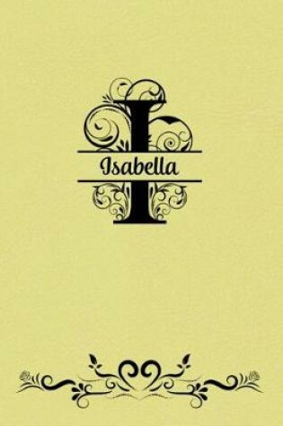 Cover of Split Letter Personalized Name Journal - Isabella