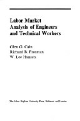 Cover of Labour Market Analysis of Engineers and Technical Workers