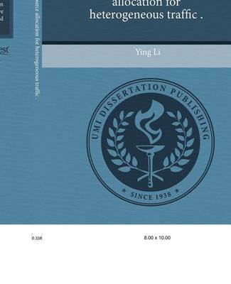 Book cover for Optimal Network Resource Allocation for Heterogeneous Traffic .