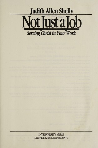 Cover of Not Just a Job