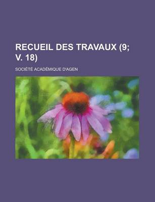 Book cover for Recueil Des Travaux (9; V. 18 )