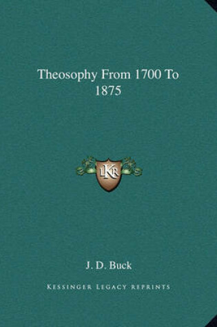 Cover of Theosophy from 1700 to 1875