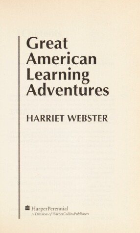 Book cover for Great American Learning Adventures