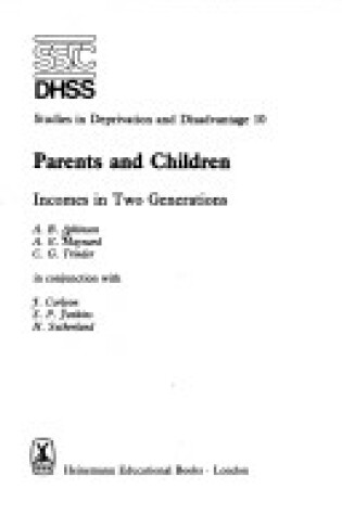 Cover of Parents and Children