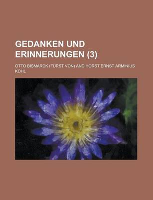 Book cover for Gedanken Und Erinnerungen (3)