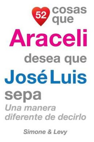 Cover of 52 Cosas Que Araceli Desea Que José Luis Sepa