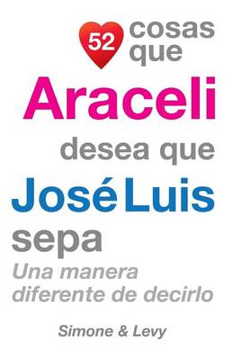 Book cover for 52 Cosas Que Araceli Desea Que José Luis Sepa
