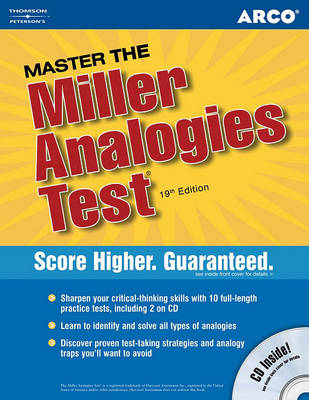 Cover of Arco Master the Miller Analgies Test