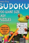 Book cover for Famous Frog Sudoku 200 Giant Size Easy Puzzles Biggest 9 X 9 One Per Page Puzzles Ever!