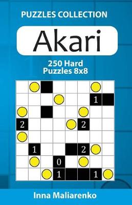 Book cover for Akari - 250 Hard Puzzles 8x8