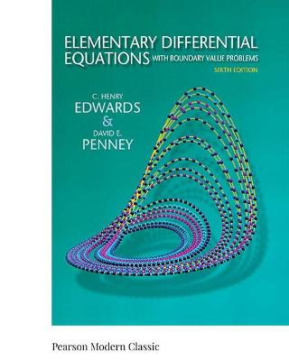 Cover of Elementary Differential Equations with Boundary Value Problems (Classic Version)