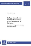 Book cover for Haftung Innerhalb Von Konzernstrukturen Auf Horizontaler Ebene Der Konzerne