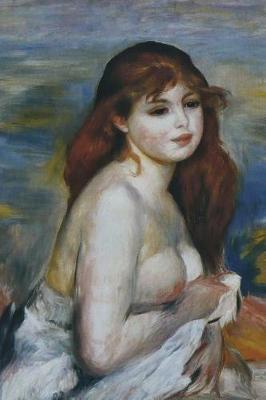 Book cover for 150 page lined journal Bather, 1887 Pierre Auguste Renoir
