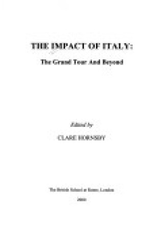 Cover of The Impact of Italy