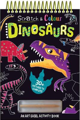 Book cover for Scratch and Colour Dinosaurs