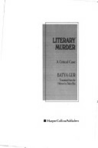 Cover of Literary Murder