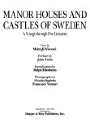 Cover of Manor Houses and Castles of Sweden