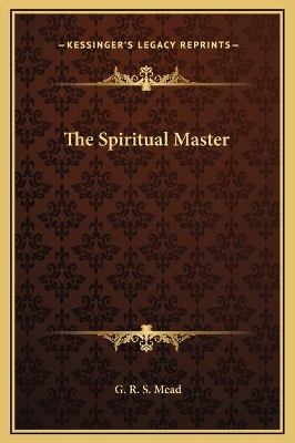 Book cover for The Spiritual Master