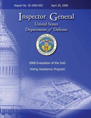 Book cover for 2008 Evaluation of the DoD Voting Assistance Programs