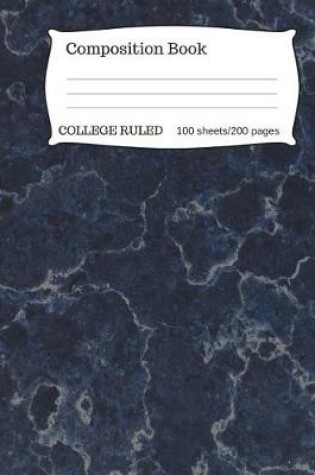 Cover of Dark Marble Composition Notebook