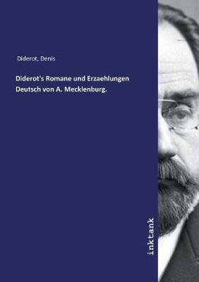 Book cover for Diderot's Romane und Erzaehlungen Deutsch von A. Mecklenburg.