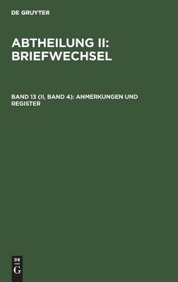 Cover of Anmerkungen Und Register