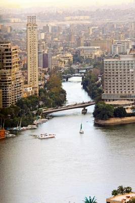 Book cover for Aerial View of the Nile River Delta in Cairo Egypt Journal